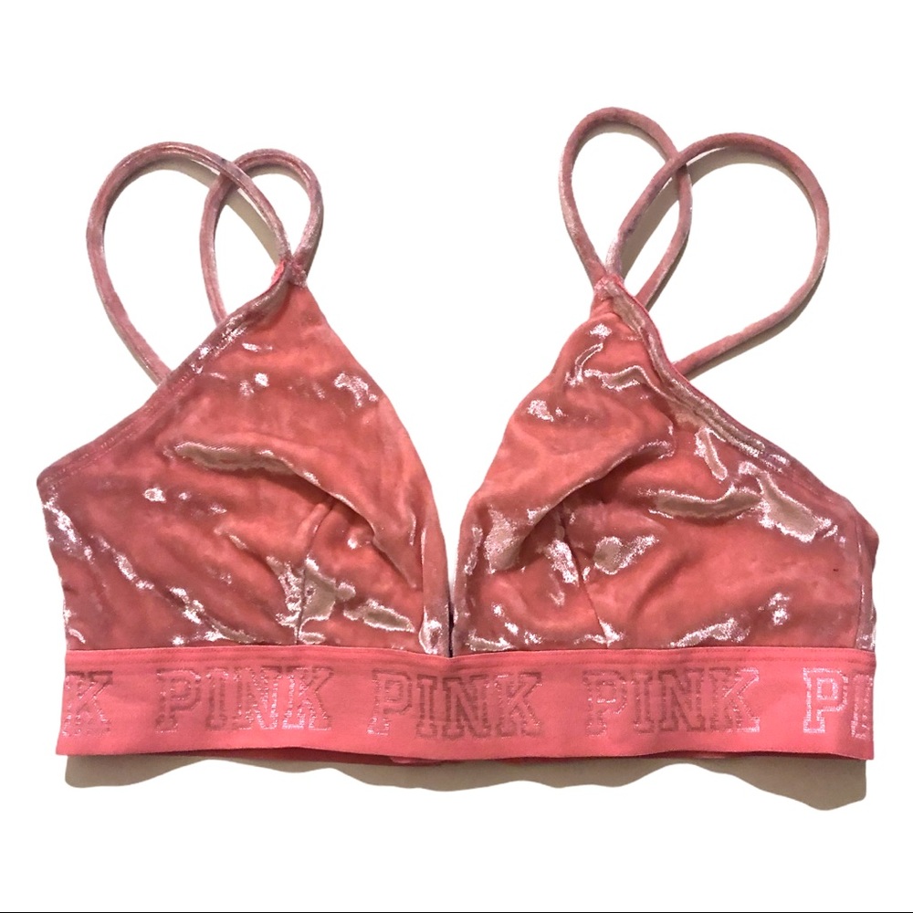 Pink | Suede like Bra Top size M